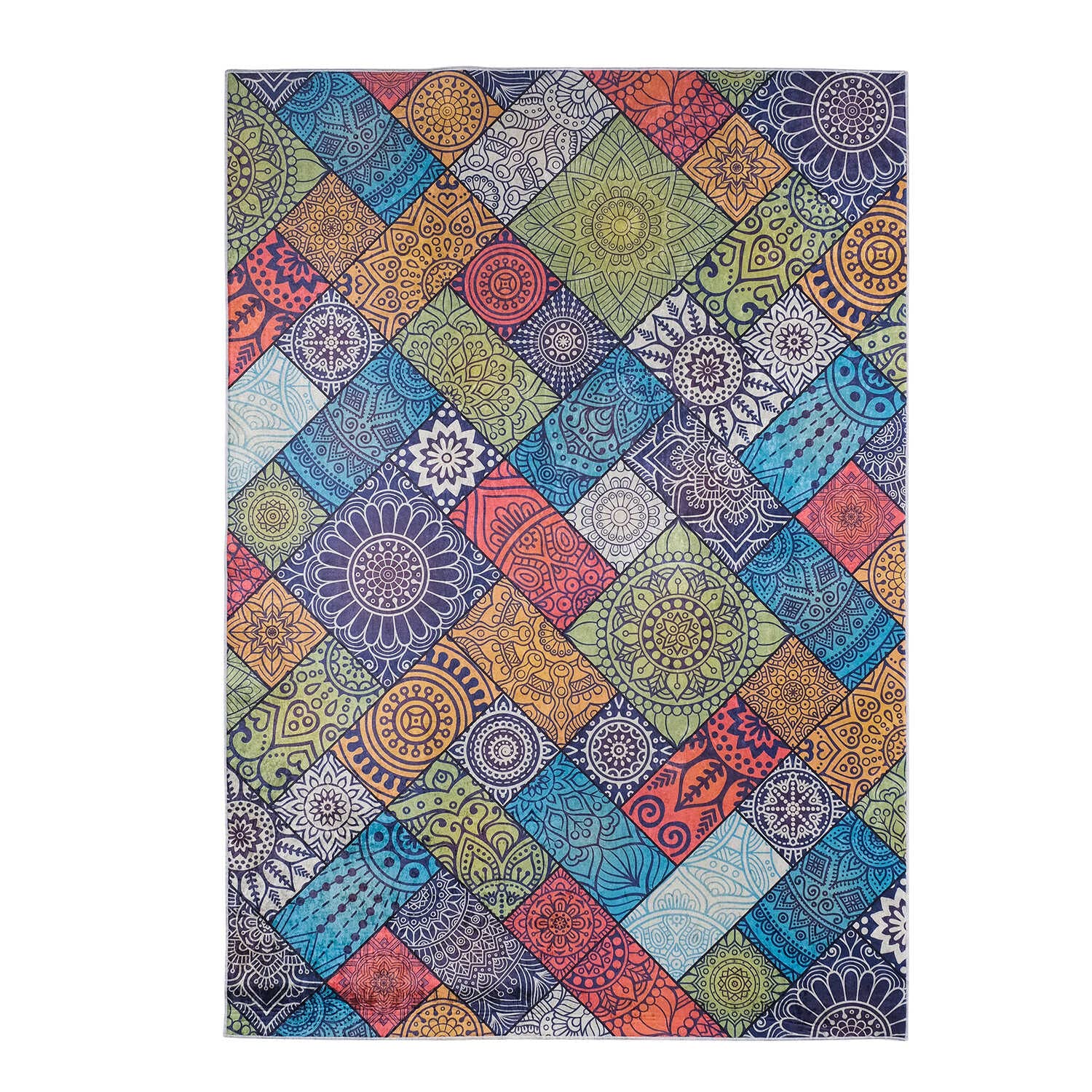 Küchenläufer, Flurläufer – Waschbar bei 30 °C, rutschfest, Pflegeleicht – Indoor-Teppich für Küche, Flur, Wohnzimmer – Perfekt für Innenräume – Bohemia, 120x180 cm