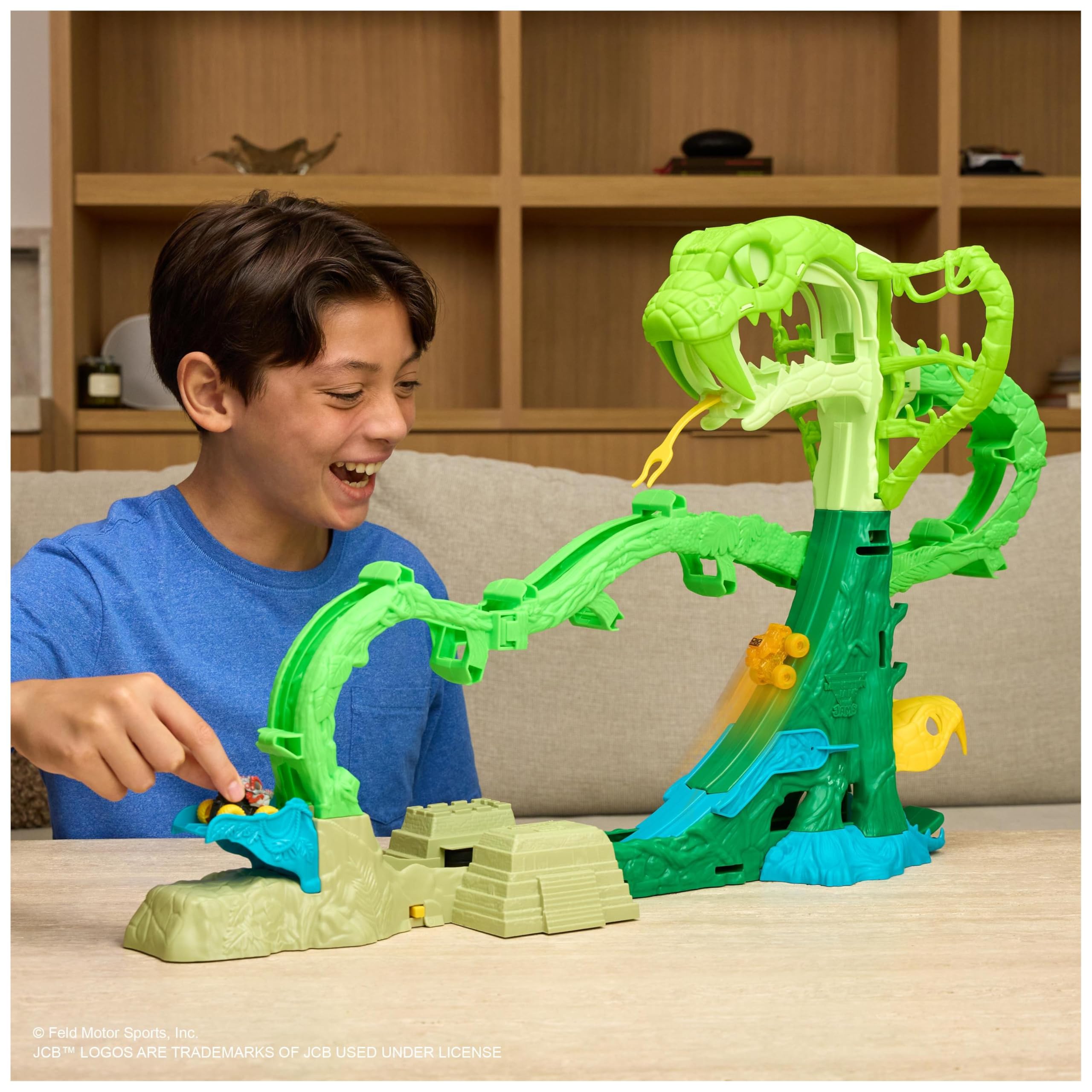 Amazon.com: Monster Jam Mini Cobra Booster Playset : Toys & Games