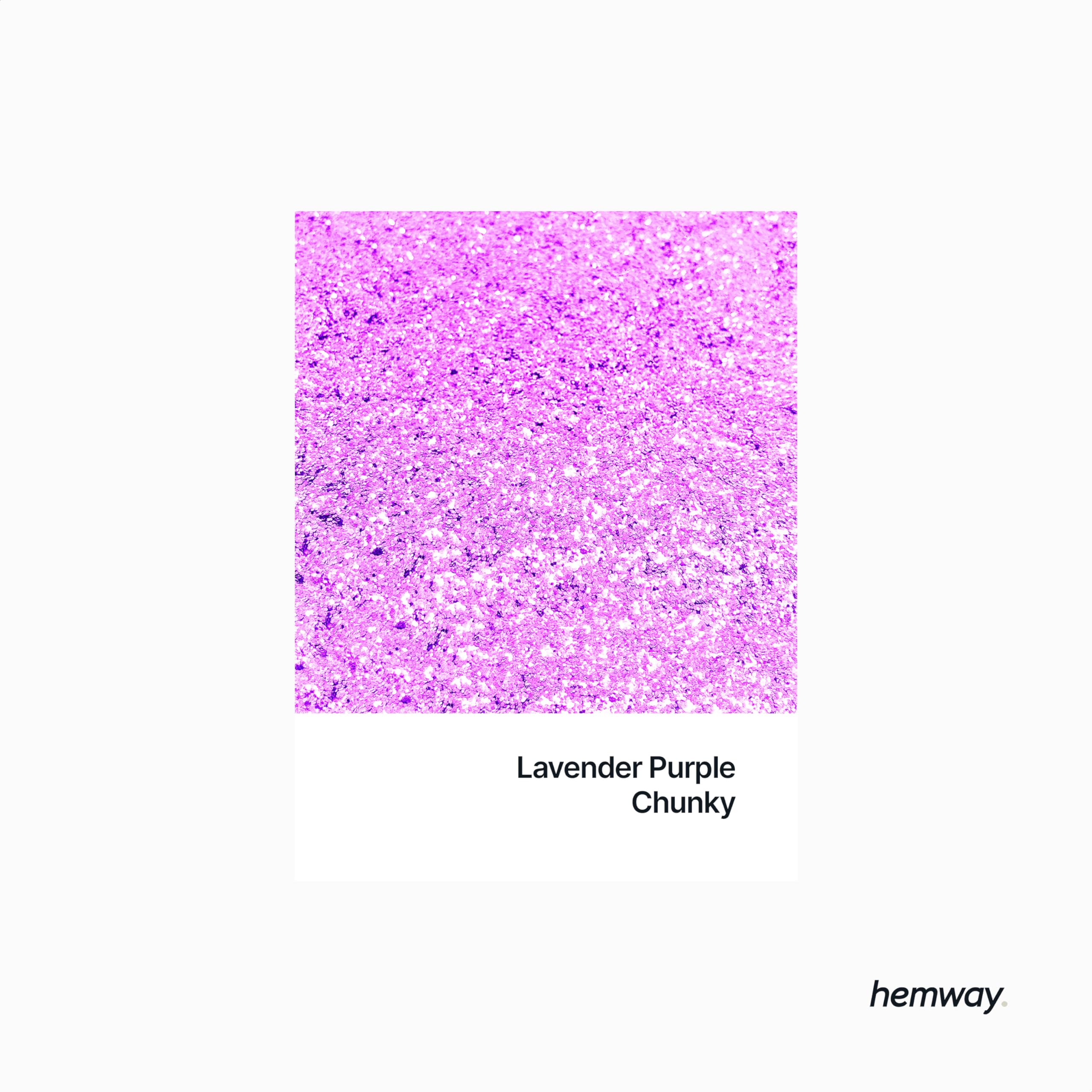 Hemway Glitter Shaker Lavender Purple 130g x2 Pack Chunky, Craft Glitter Shakers for Resin & Epoxy Crafts - Image 2
