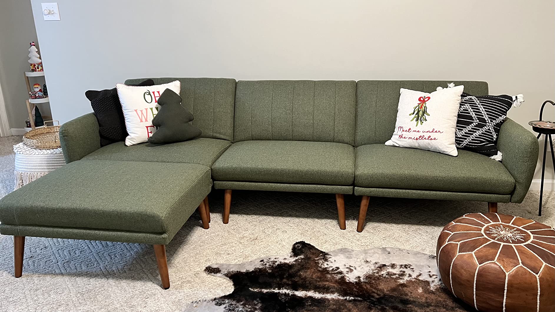 51/mo Finance NOBLEMOOD Sleeper Sectional Sofa Bed for Living Room