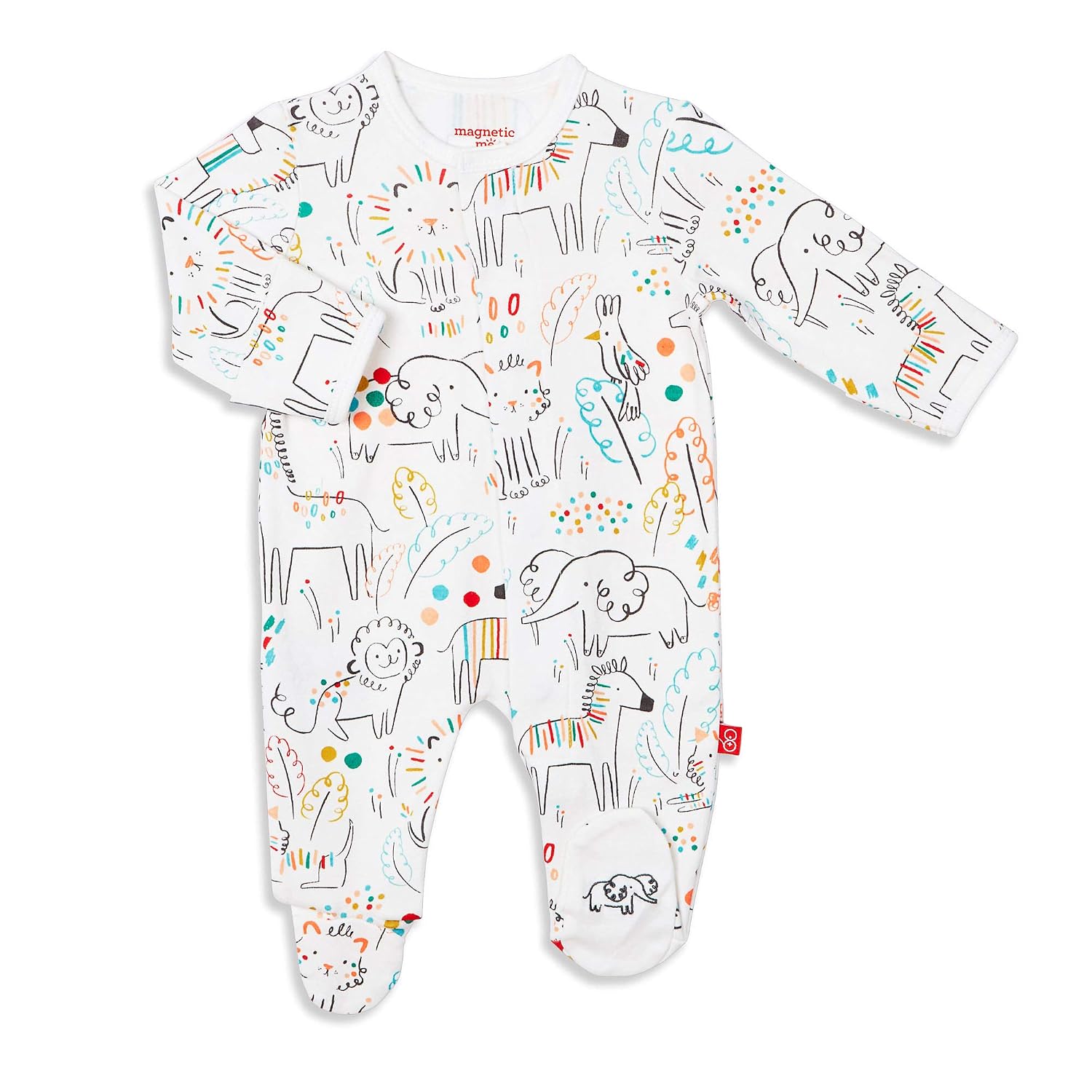 Magnetic Me 100% Organic Cotton Magnetic Baby Footie Pajamas | Super Soft Cotton Fabric | Pop Jungle | 0-3 Months - Review, Price and Buying Guide