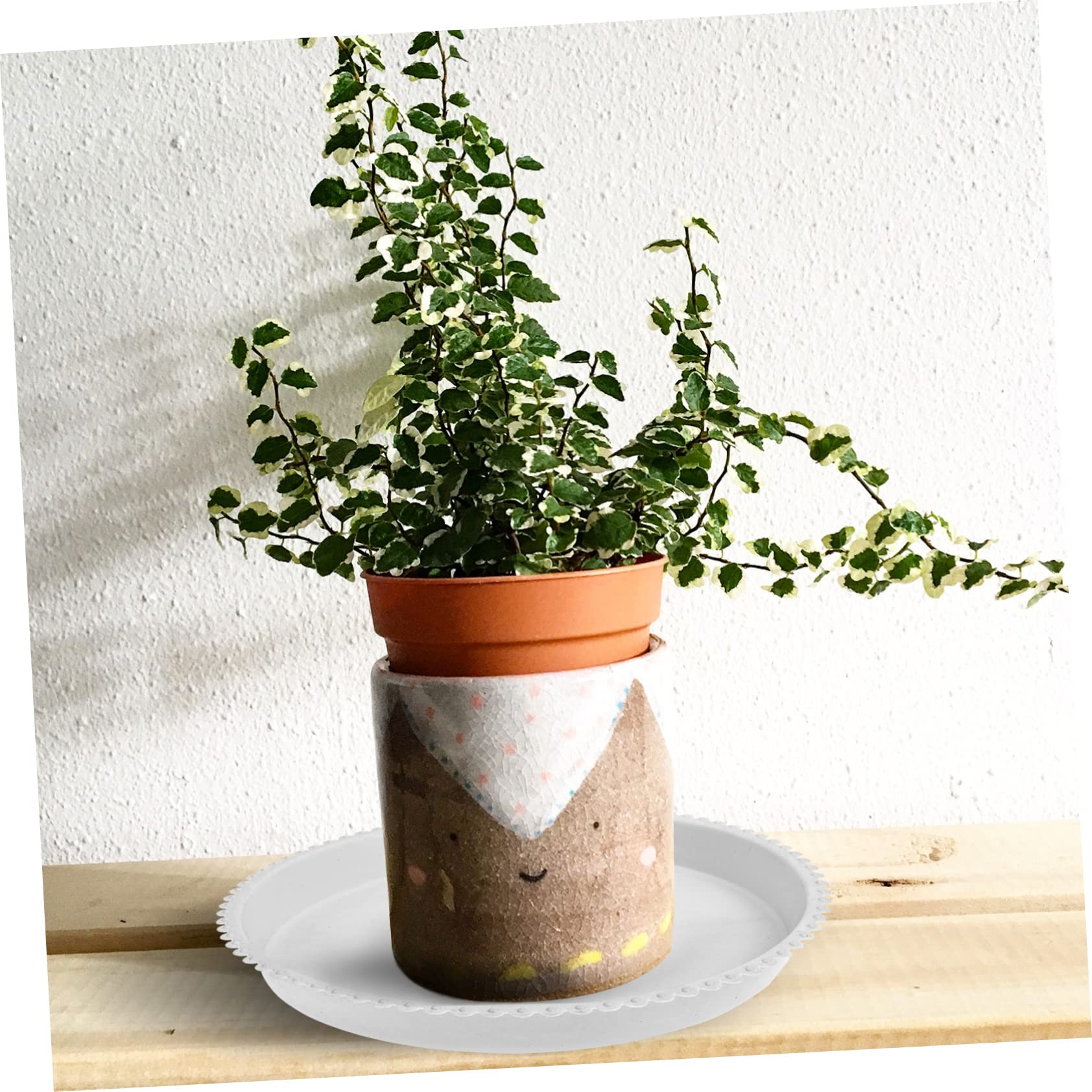 stojak na rośliny 10 szt. okrągłe tace na doniczki na kwiaty bonsai okrągłe tace na wodę doniczka na wodę tacki na kwiaty doniczki talerze podstawy doniczek H