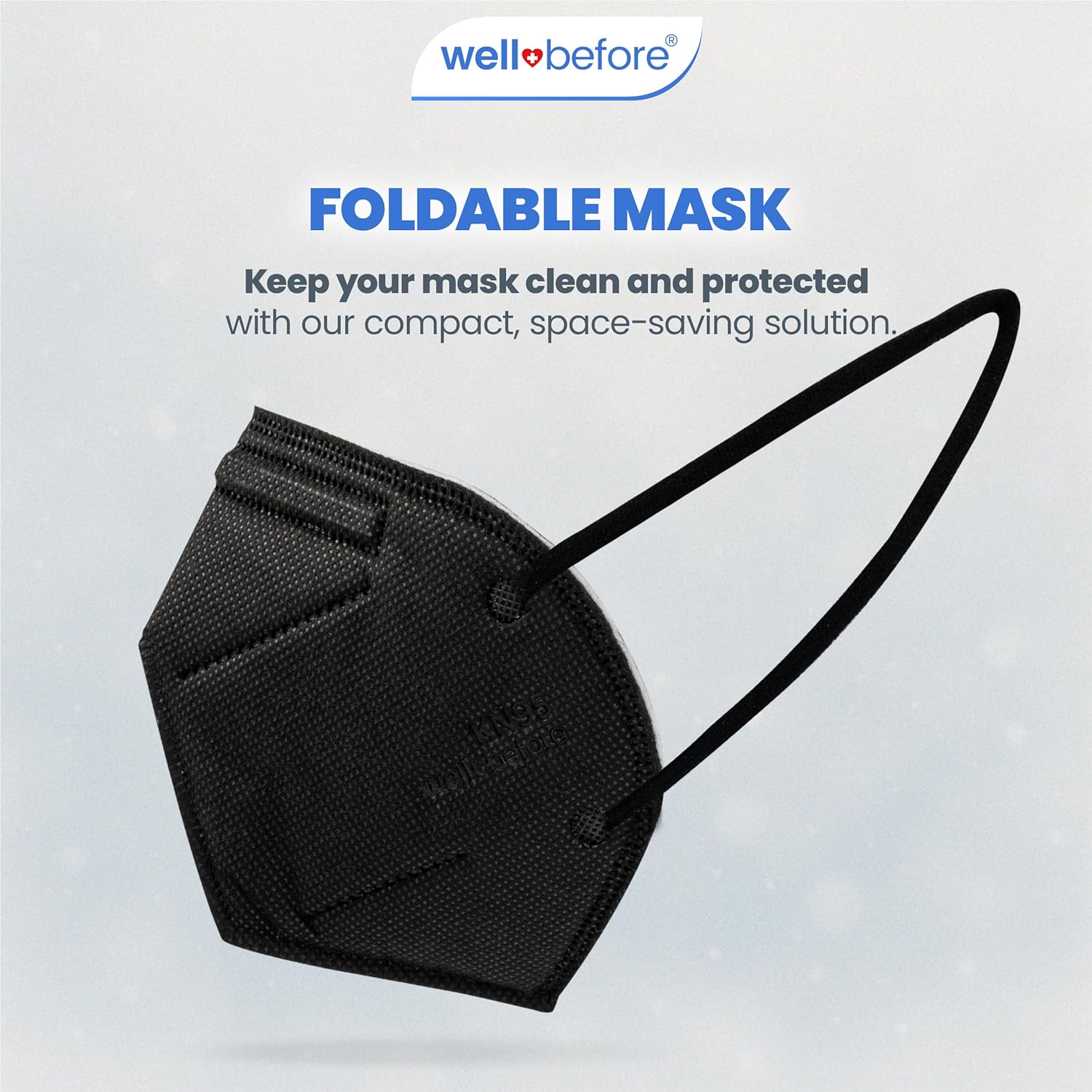 Well Before KN95 Face Masks 10 Pack, Wrapped 5-layer Protection Individually with Elastic Ear Loop - Image 5