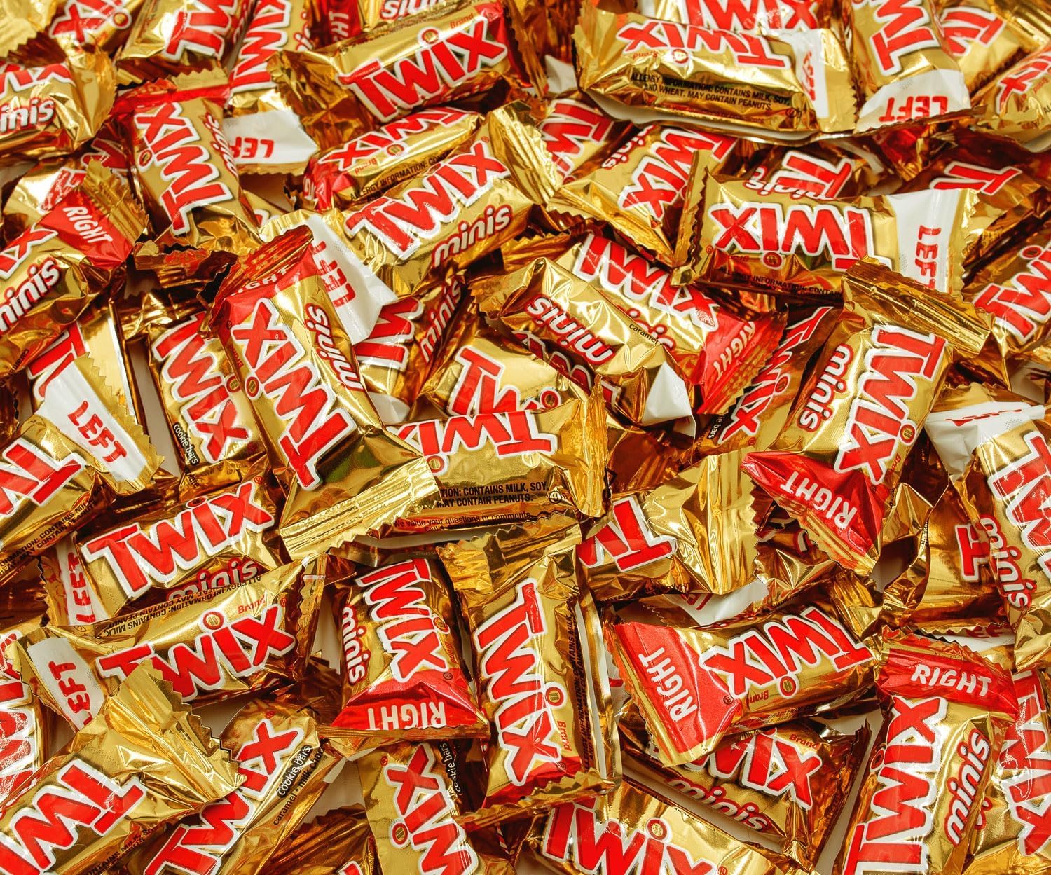 Caramel Minis Candy Bars 1 lb – Anti Melt Pack, Bulk Resealable Bag, Individually Wrapped (41 Pieces), Convenient Snack-Size Format