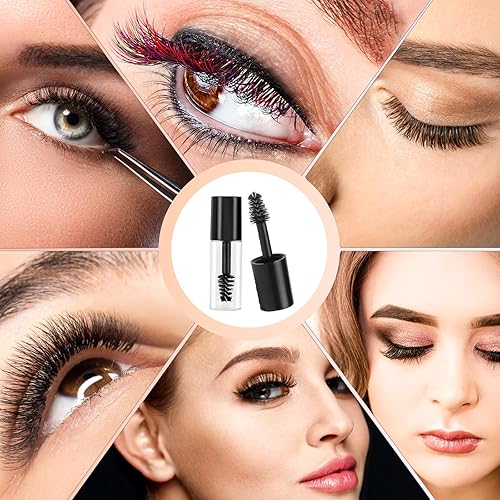 Miniatura 6 de 10 unids 0.1 fl oz tubo de rímel vacío varita mini pestañas crema contenedor botella crecimiento pestañas embalaje tubo contenedor para el hogar y