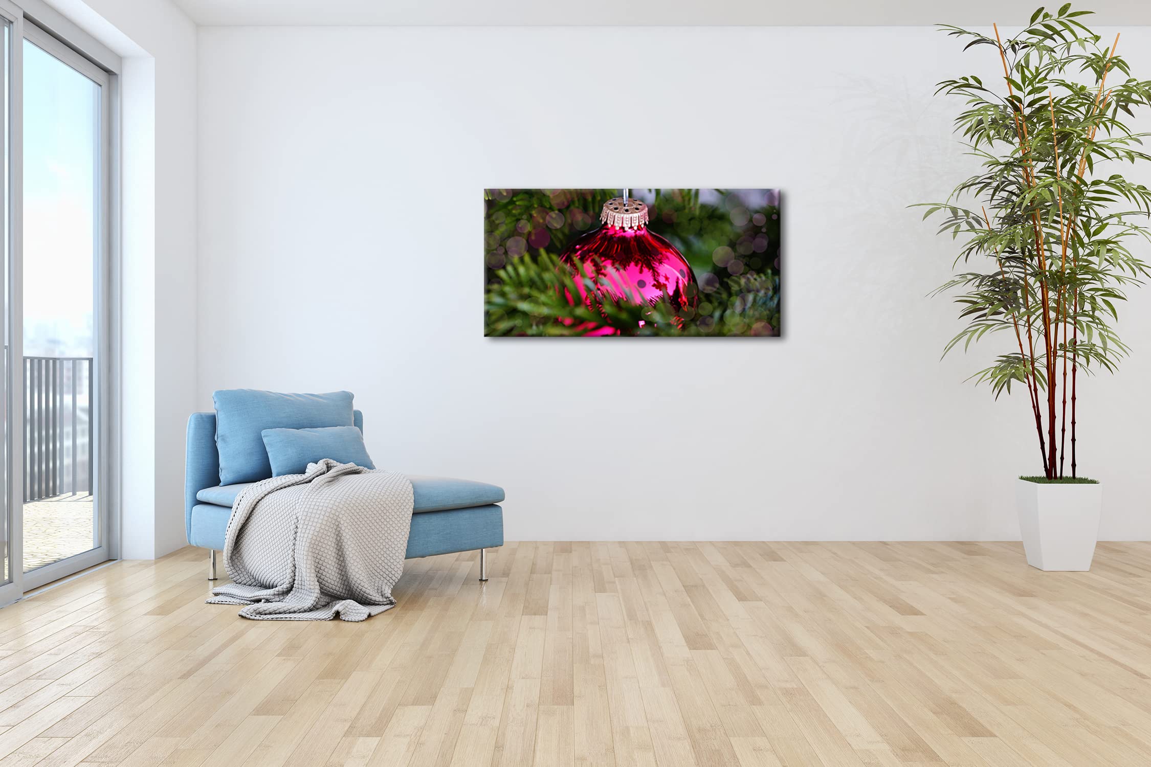 Obraz na płótnie magia bożonarodzeniowa unosi się w powietrzu panoramiczny format: 120 x 60 cm XXL druk artystyczny obraz na blejtramie/obraz ścienny/dekoracja salonu