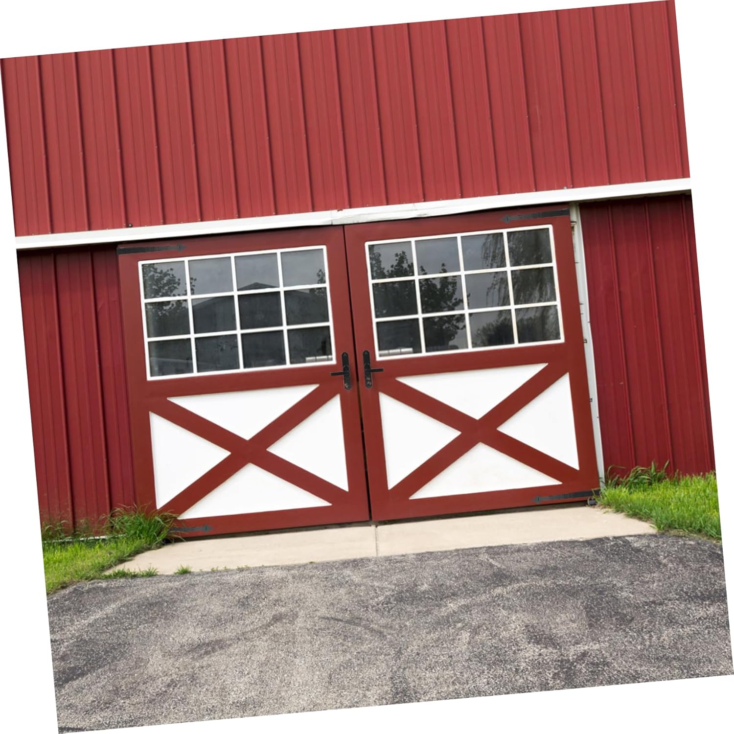 Magnetic Garage Door Handle Sturdy Faux Pull Knob for Garage Decor Non-Turning Design Easy Installation 1 Set