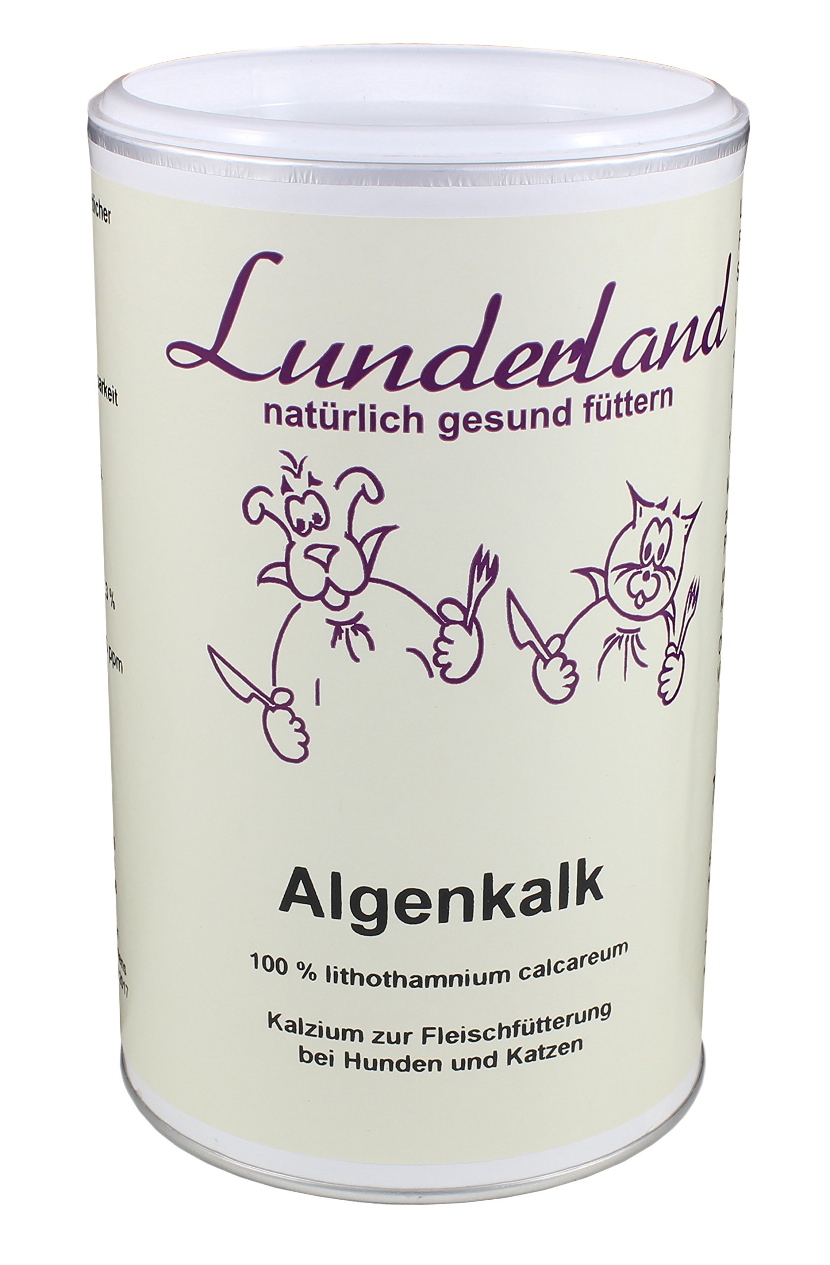 Lunderland Algenkalk | 700 g | Einzelfuttermittel für Hunde & Katzen | 100% Meeresalge