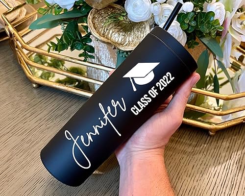 Graduation Gifts for Her, Graduation Tumblers 2022, Personalized Grad Gifts, Grad Tumblers, 2022 Grad Gifts, 2022 Graduation, Class of 2022 (Matte