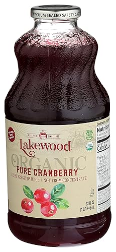 Miniatura 5 de Jugo orgánico de arándano Lakewood 1cuarto de galón