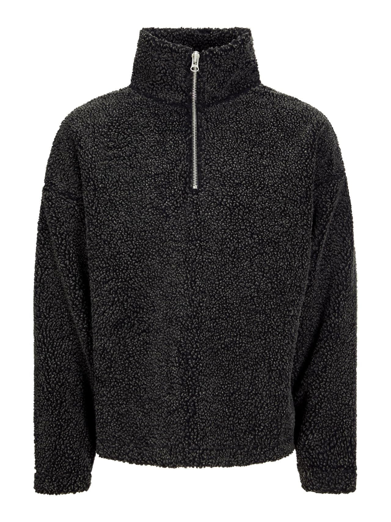 JACK & JONES Male Fleece Sweatshirt Plain Fleece Sweatshirt, black, XL