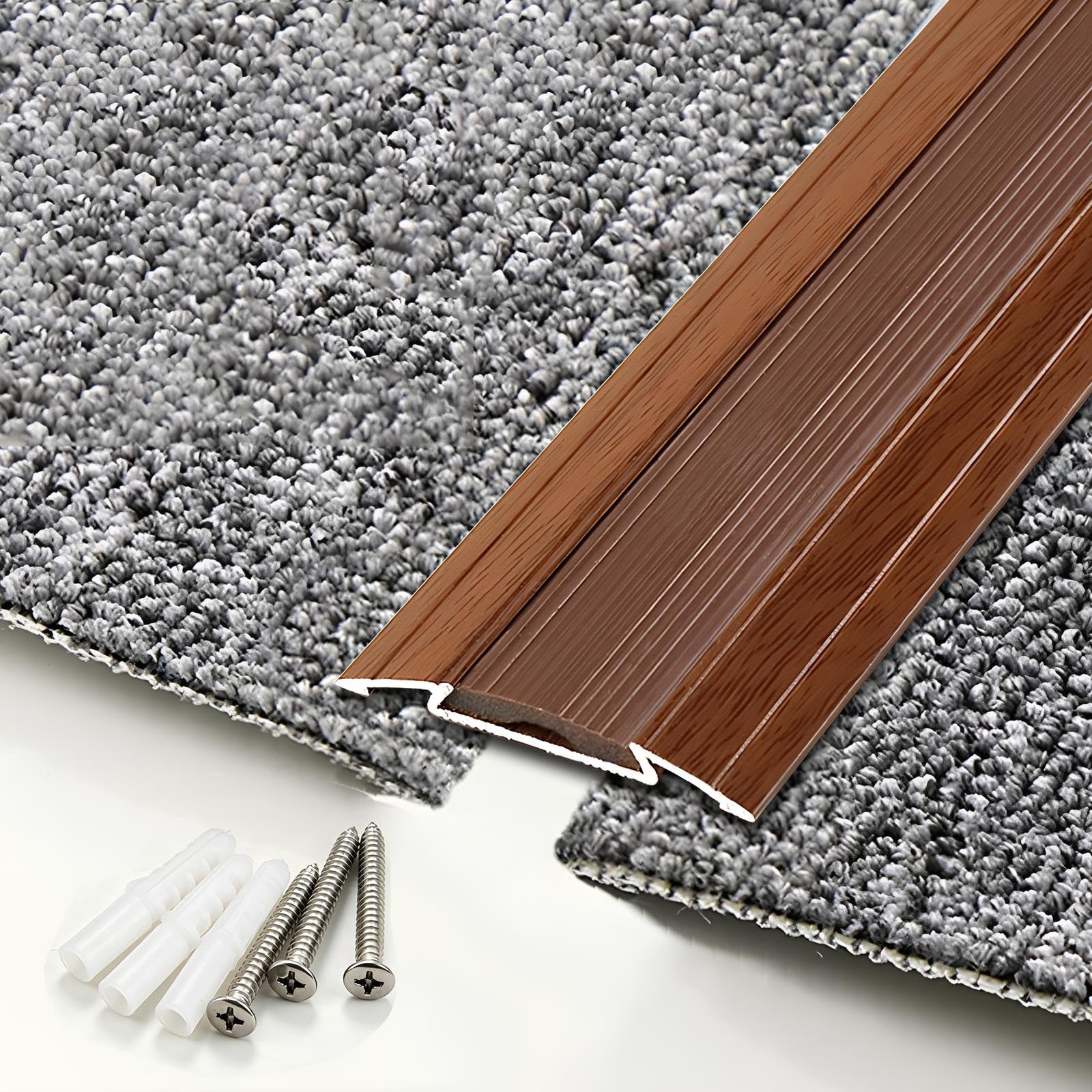 Tira De Umbral Para Suelo De Aluminio Ancho 40mm Perfil De Borde De Escalón