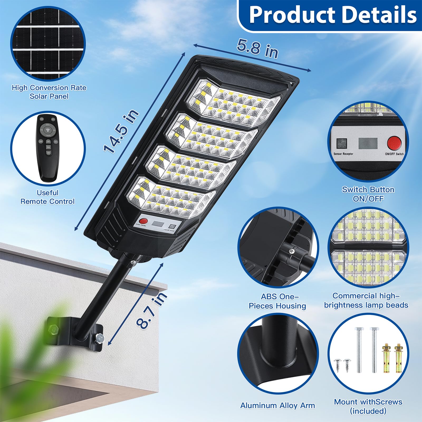 Solar Street Lights - Motion Sensor & FREE Shipping -5