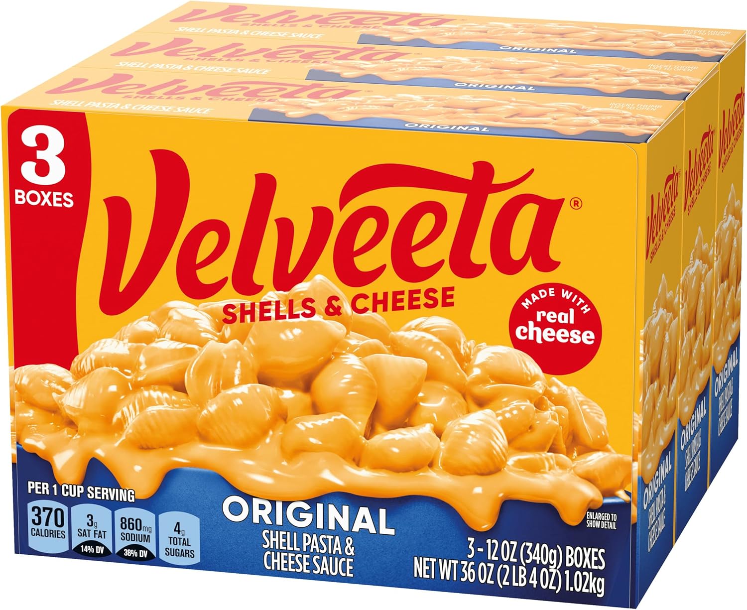 Velveeta Original Shell Pasta with Cheese Sauce Pack