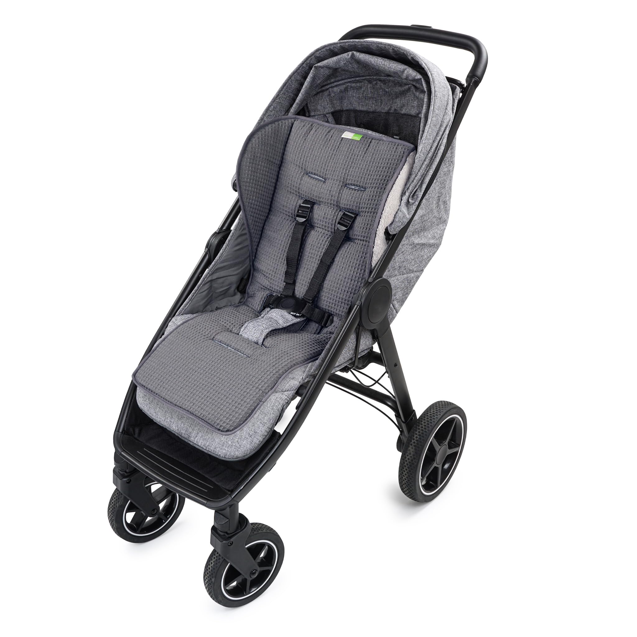 Sitzauflage Franz 2in1 | Atmungsaktiver Sitzverkleinerer | Universal Sitzeinlage für Kinderwagen, Buggy | Schonbezug 100% Baumwolle waschbar | beidseitig verwendbar