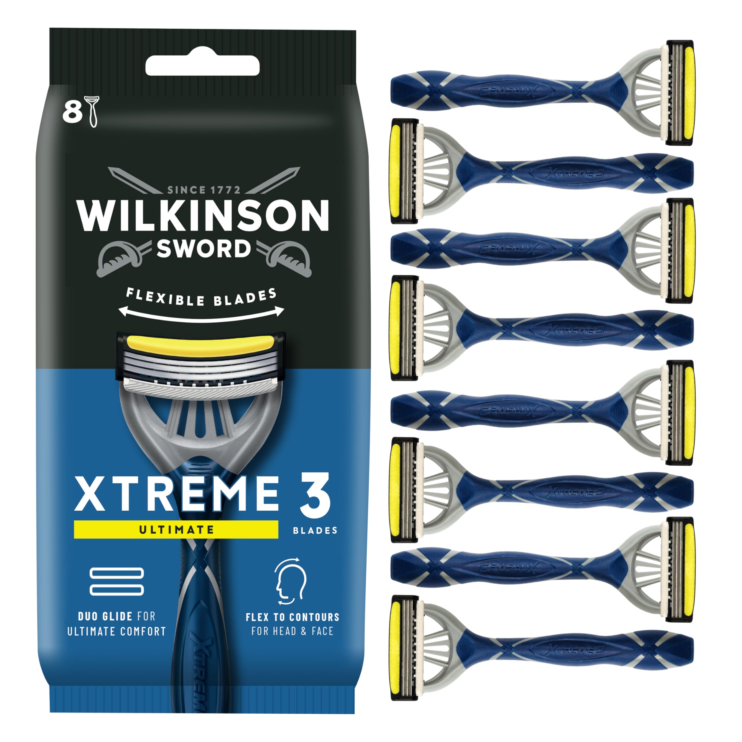 Xtreme 3 Ultimate Comfort Disposable Razor for Men 8