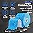 OK TAPE PRO Kinesiology Tape Uncut Roll, Elastic Physical Therapy Athletic Tape for Pain Relief, Muscle Support, Kinetic Tape, Water Resistant, 2in X 16.4ft -Blue 2 Rolls