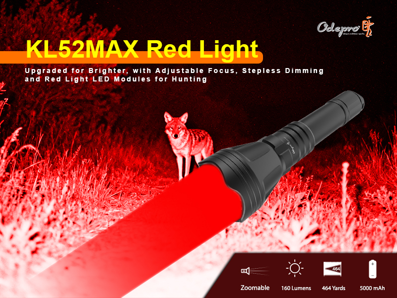 Amazon.com: Odepro KL52 MAX Upgraded Super Bright 160 Lumens Red