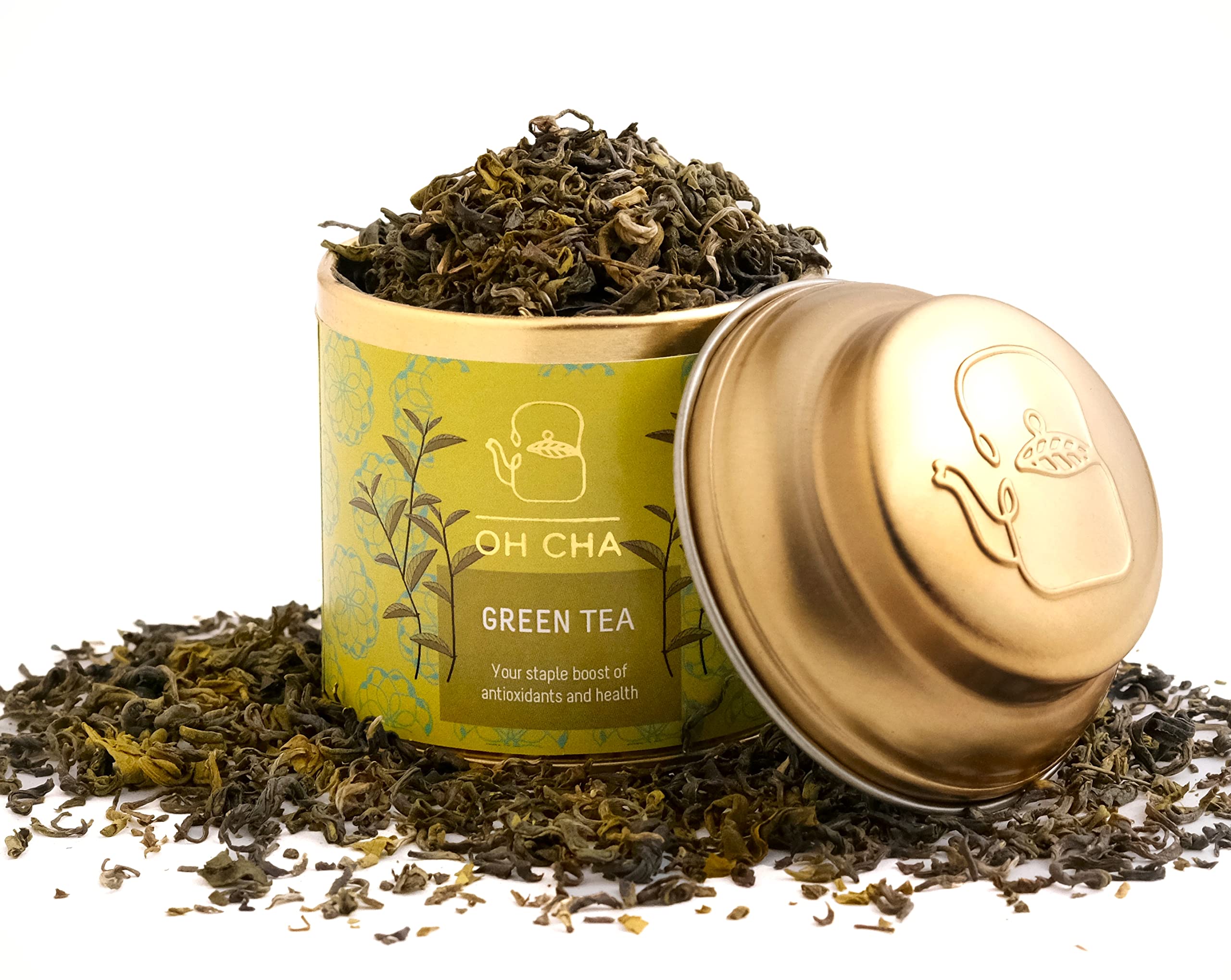 OH CHA Green Tea, Himalayan Origin|35Gms, Green Tea For Weight Loss|Non Bitter, Maximum Antioxidants, Gentle Green Tea Cup|Detox Green Tea, Boosts Immunity|Green Tea Loose Tin Pack, 100% Whole Leaf (B09ZV5YR9C) Amazon Price History, Amazon Price Tracker