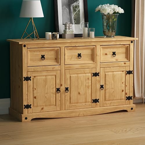 Vida Designs Corona Buffet avec 3 portes et 3 tiroirs, en…