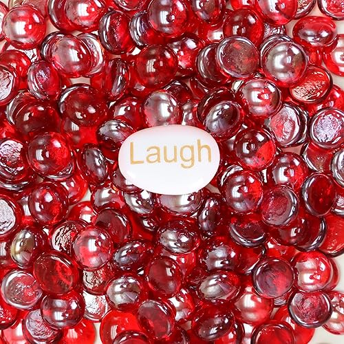 Miniatura 13 de Cuentas de vidrio de fuego de 5 libras, canicas de vidrio planas para hoguera y chimenea al aire libre, piedras preciosas de vidrio para relleno