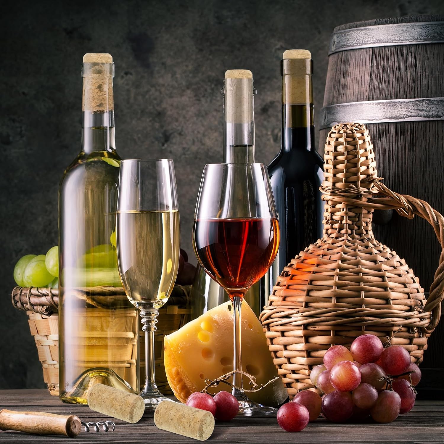 10 PCS Straight Wine Corks, #7 Premium Soft Wood Cork Stoppers, 1.57" X 0.79" Leakproof Wine Bottle Corks for Beer Crafts DIY Arts Decor