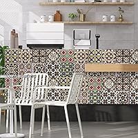 Vista 34 de Alwayspon Adhesivo para azulejos de pared moriscos, despegar y pegar, calcomanías de vinilo autoadhesivas para azulejos de cocina y baño, 6 x 6