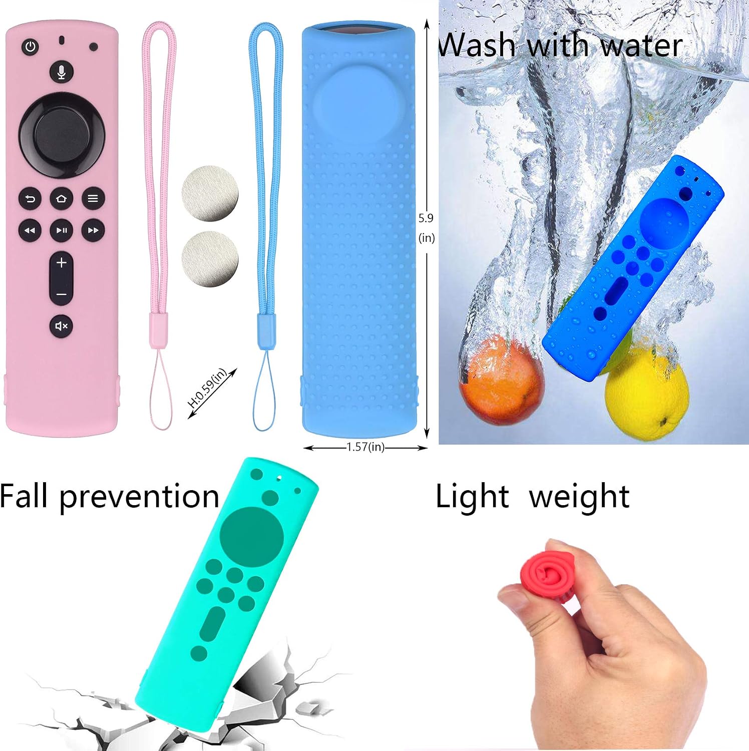 Magnetic Stick Remote Cover for FireStickstickTv 4k FireStickRemote Cover Solves The Storage Problem,You can Attach FireSticksticks4k Control to Iron Material or Stick It On a Smooth Surface [2Pack]