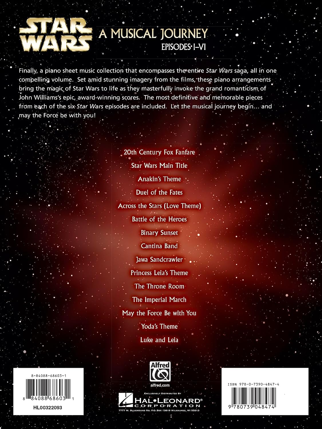 Star Wars A Musical Journey (Episodes IVI) | Easy Piano Sheet Music Collection Arranged by Dan Coates | Movie Songbook with Iconic Themes | Film Score Music for Beginner and Intermediate Pianists