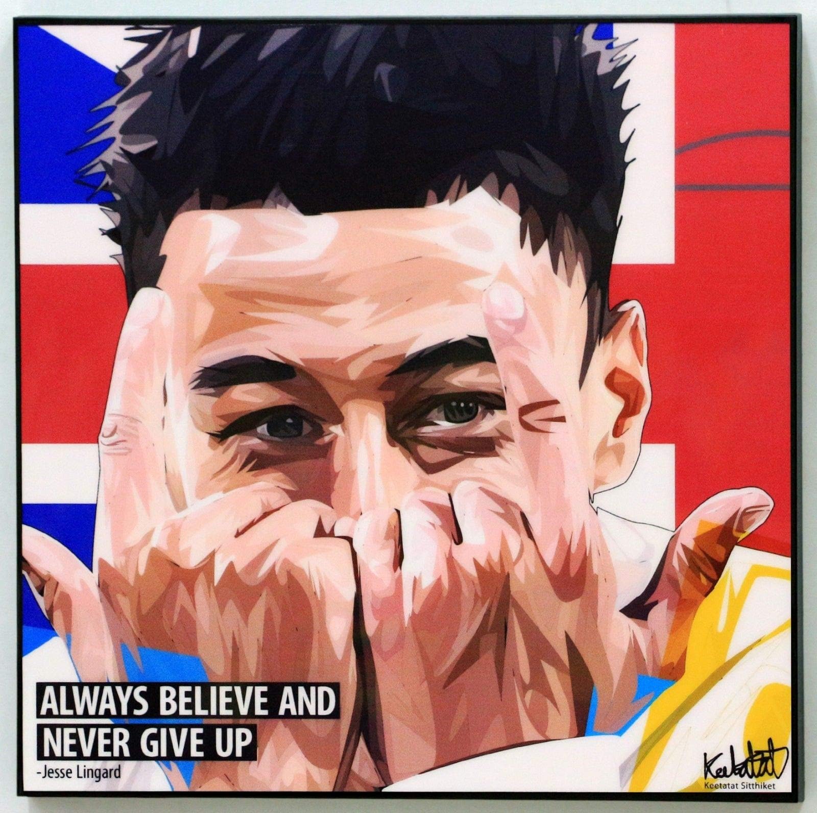 Jesse Lingard Manchester United MU Football Poster Quotes Wall Decals Photo Painting Framed pop Art
