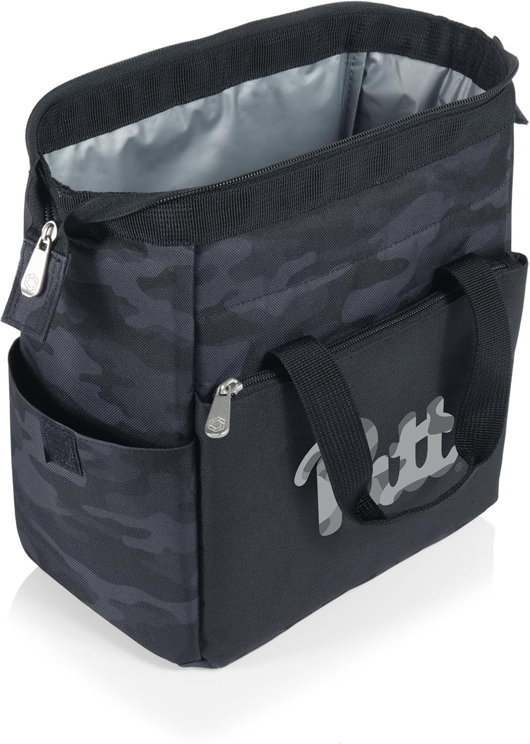 PICNIC TIME NCAA Pittsburgh Panthers On The Go Lunch Bag Cooler, Soft Cooler Lunch Box, Insulated Lunch Bag, (Black Camo)