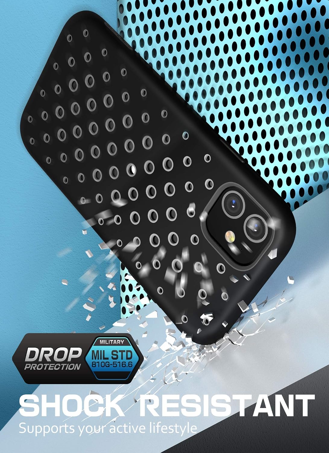 iPhone 11 6.1 inch Unicorn Beetle Sport Athletic Case-Black