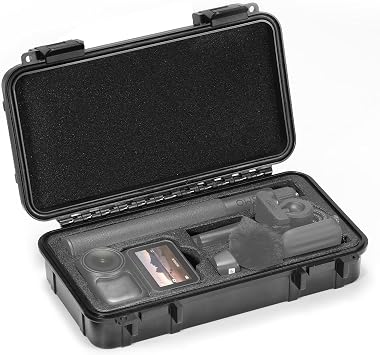 AMAZEAR Hard Case for DJI Osmo Nano Accessories, DJI Osmo Nano Hard Shell Protective Cases for Storage, Travel, Easy Carrying, EVA + ABS Waterproof Storage - Black