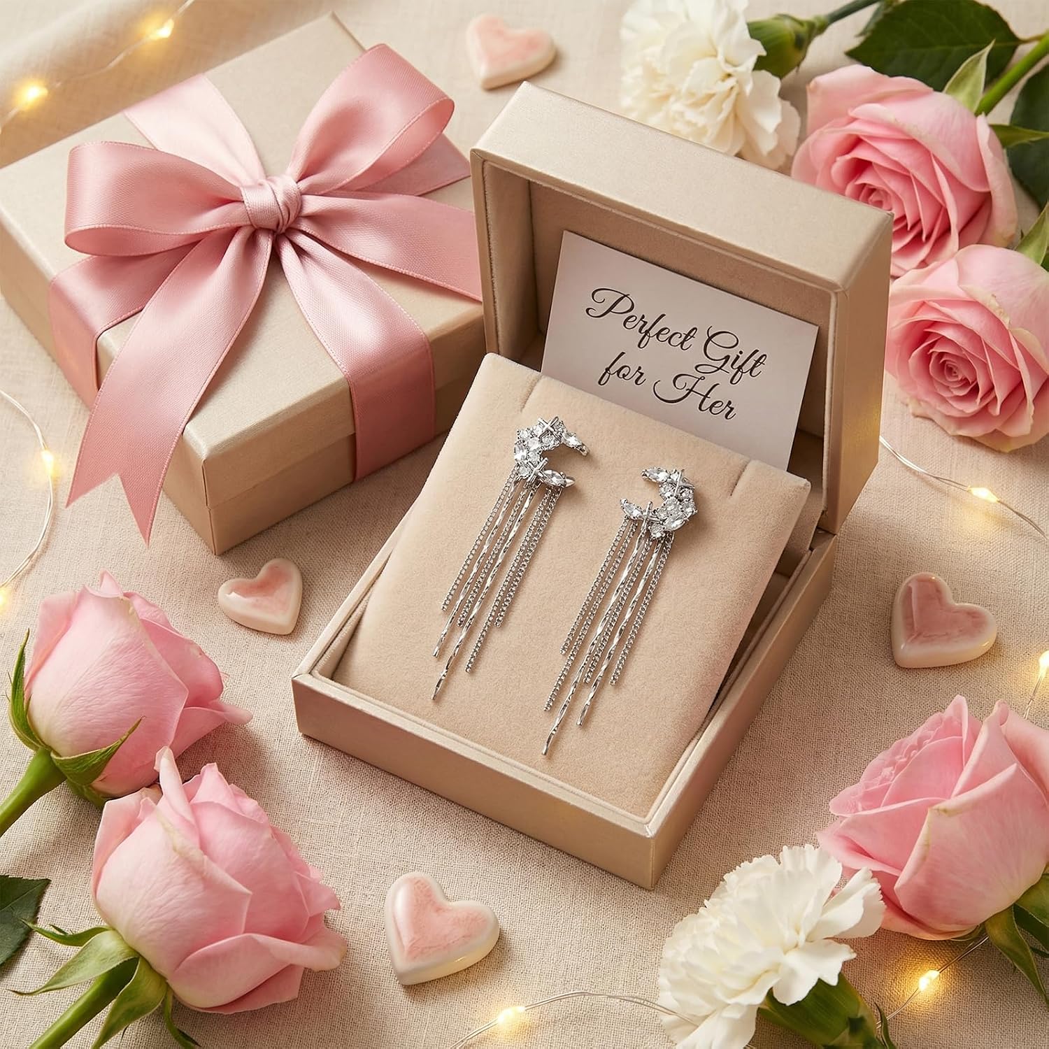 Non-Piercing Ear Cuffs for Women - 3 Styles: Thorn Zircon, Snowflake Pearl, Fairy Butterfly Tassel Dangle Jewelry, Bohemian Punk Y2K Statement Earrings for Party Festival Daily Wear