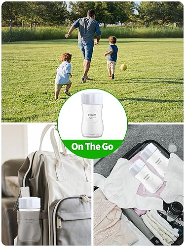 Miniatura 3 de Tapas para botellas de viaje y almacenamiento compatibles con biberones de Avent, reemplazo de tapas de botellas, 8 unidades Blanco