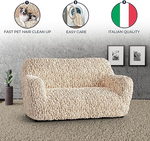 Miniatura 5 de PAULATO BY GA.I.CO Funda de sofá biplaza  Funda de silla de gran tamaño  Funda elástica para sofá  Funda protectora de sofá para mascotas  Funda de