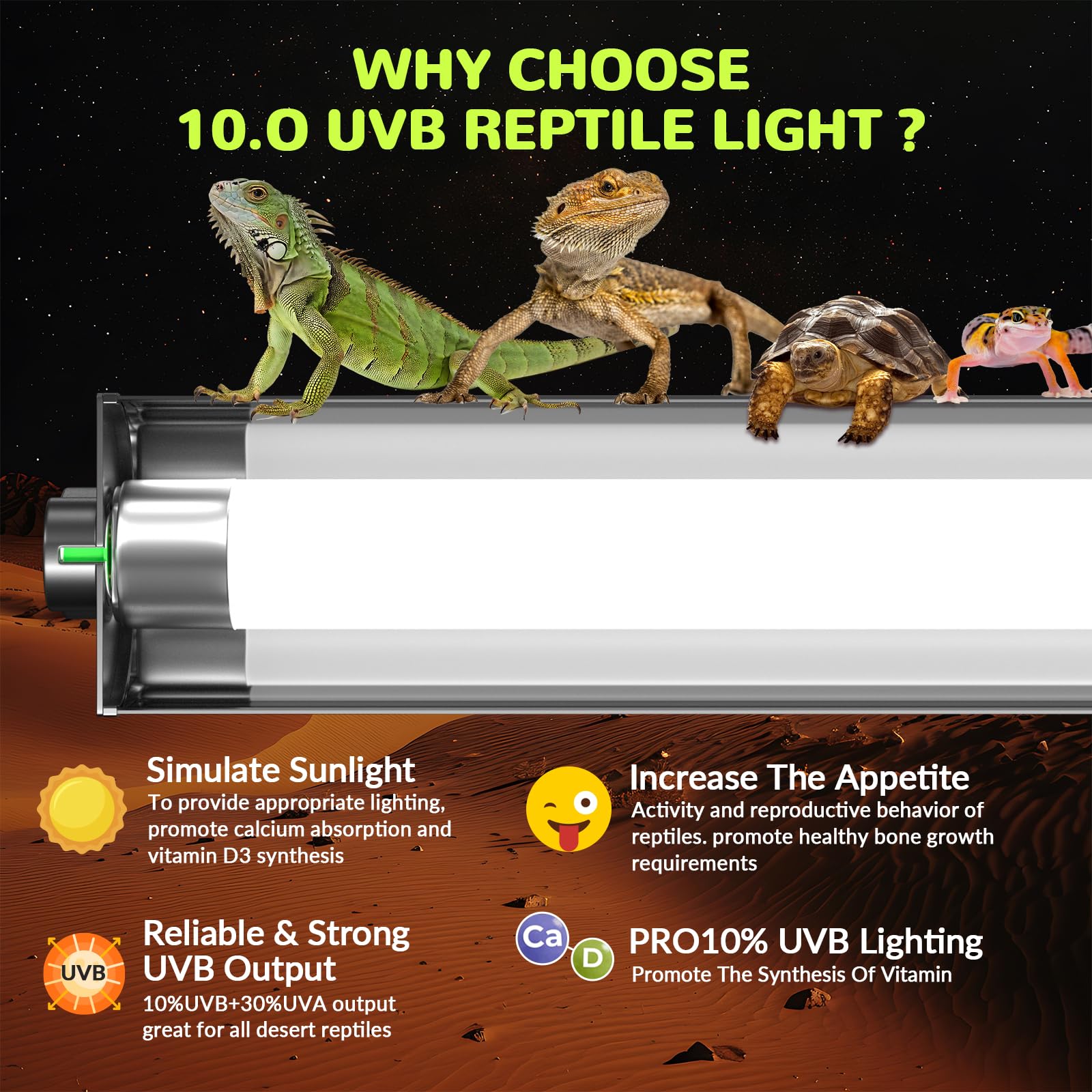 GlowUp T8 UVB UVA Light Reptile Kit - Image 3