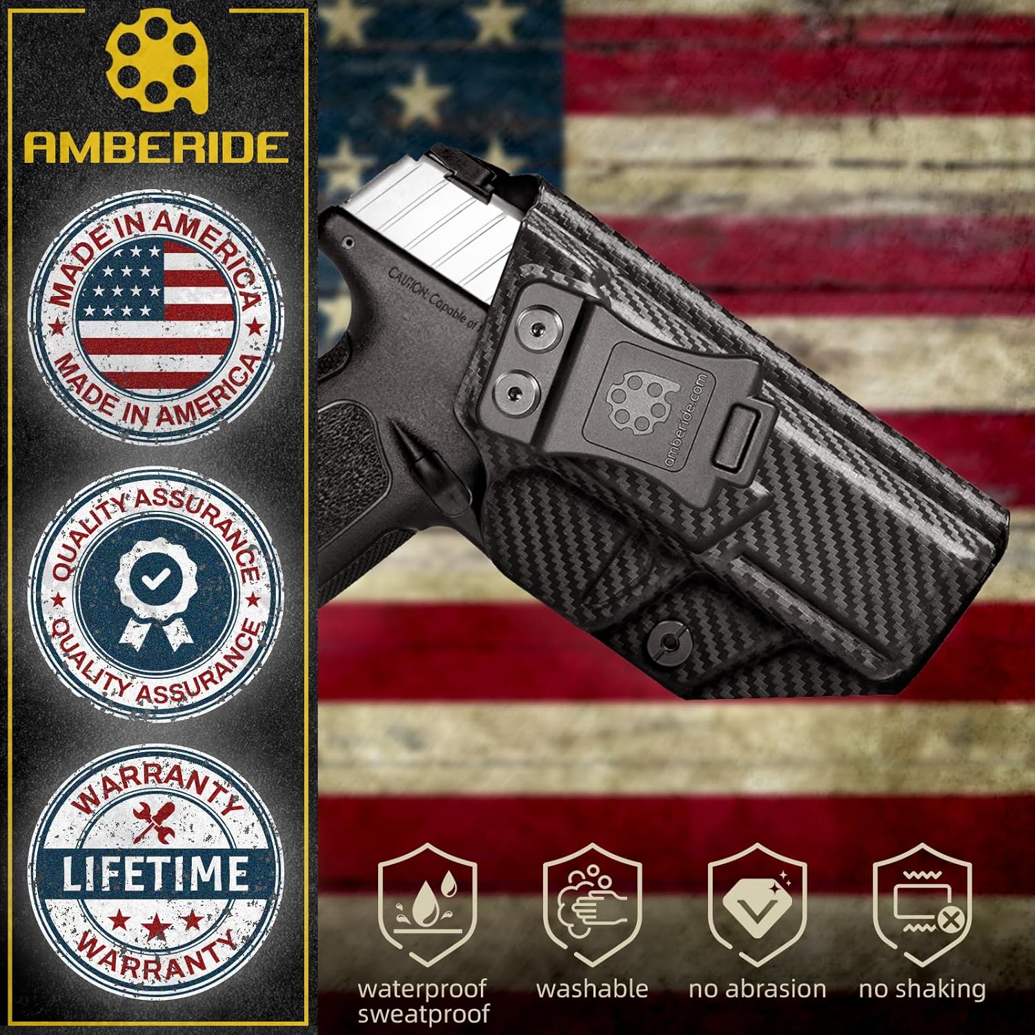 Kydex IWB Funda Para Glock 19 17 19X 22 23 31 32 34 35 44 45 Con