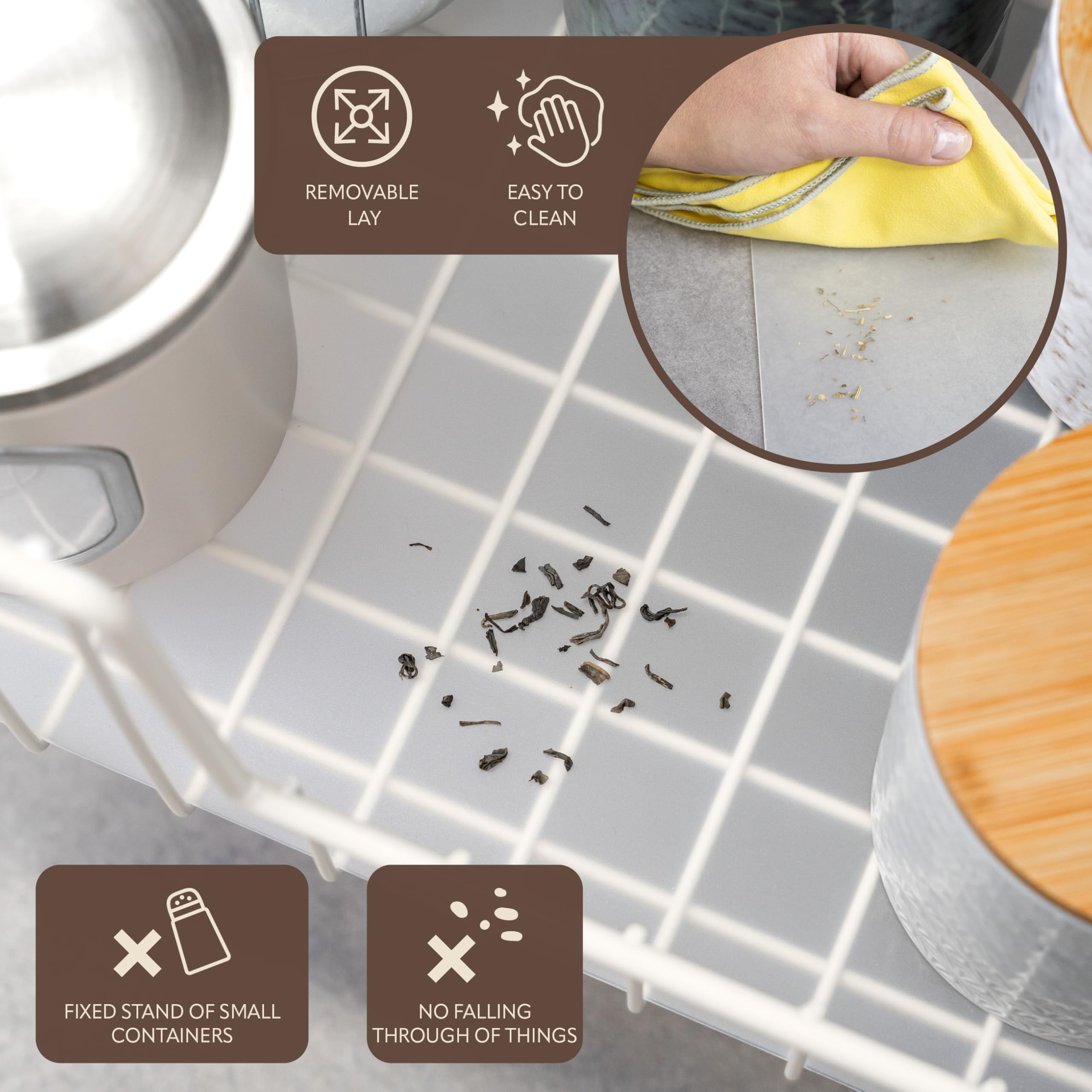 bremermann Set di 2 cavi per armadio, larghezza 40 cm, con ripiano, cassetto da cucina per aggiornare, completamente estraibile, con guide telescopiche, ideale per cucina, bagno e camera da letto, in