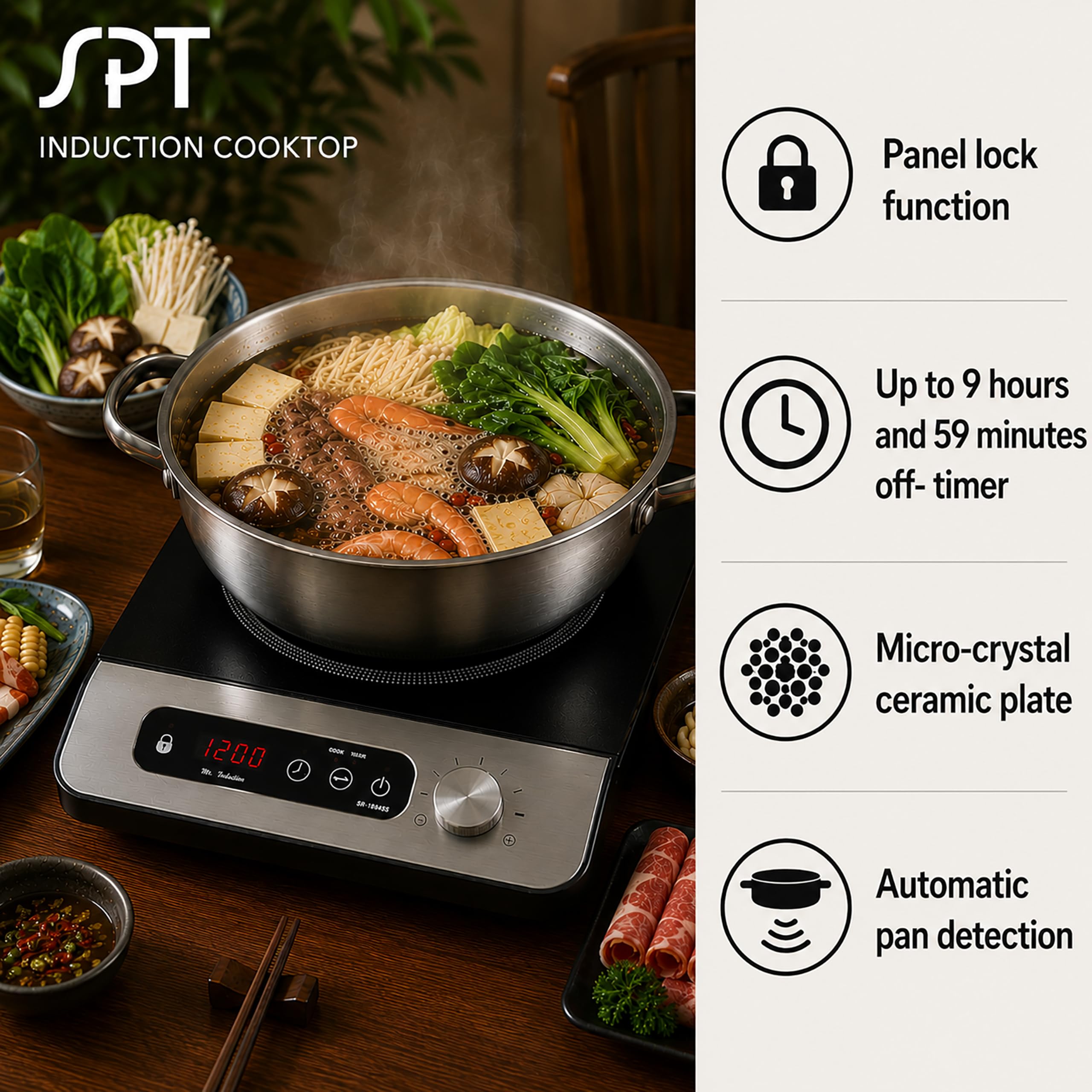 Amazon.com: SPT SR-1884SS 1650W Induction Cooktop with Control