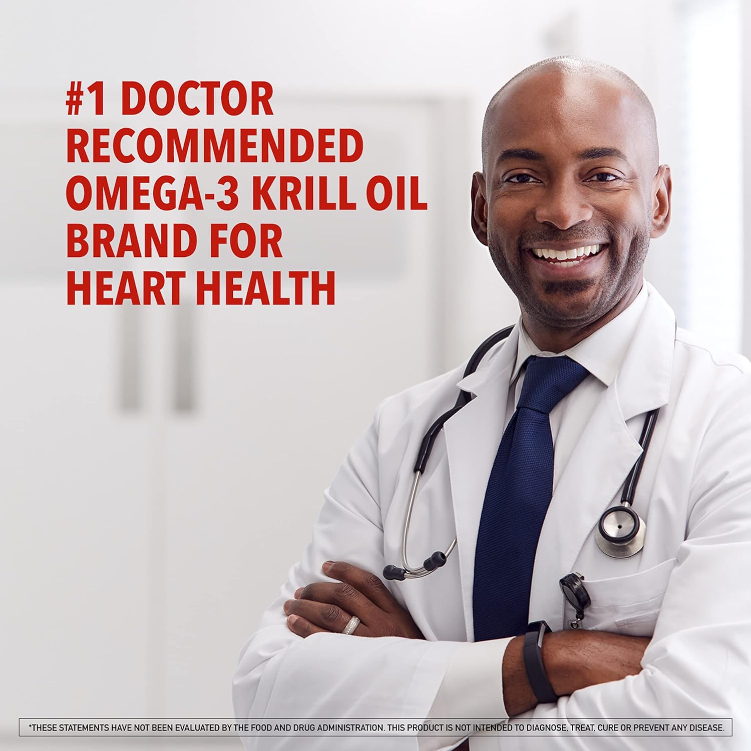 Omega 3 Fish Oil & Antarctic Krill Oil Softgels for Brain, Heart, Joints & Eye Support, MegaRed (80 count bottle), Concentrated Omega 3 Fatty Acid Supplement with EPA, DHA, Phospholipids