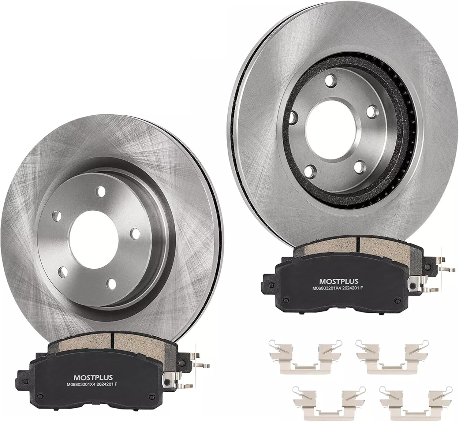 MOSTPLUS 11.65'' Front Vented Disc Brake Rotors+Ceramic Brake Pad Compatible for 2013 2014 2015 2016 2017 2018 2019 2020 2021 2022 2023 Nissan Altima Brake Rotors Pads Kit