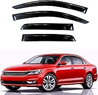 Vista 234 de KPY Moldura deflectora de viento con protección contra la lluvia compatible con GMC Terrain 2018-2023, 4 unidades, para ventana lateral, autoadhesiva