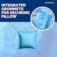 Vista 5 de SWIMLINE HYDROTOOLS Almohada de Aire Para Cubiertas de Piscinas Sobre el Suelo Winterizing Paquete de 2 Cojín de 4 x 4 pies Kit de Cierre