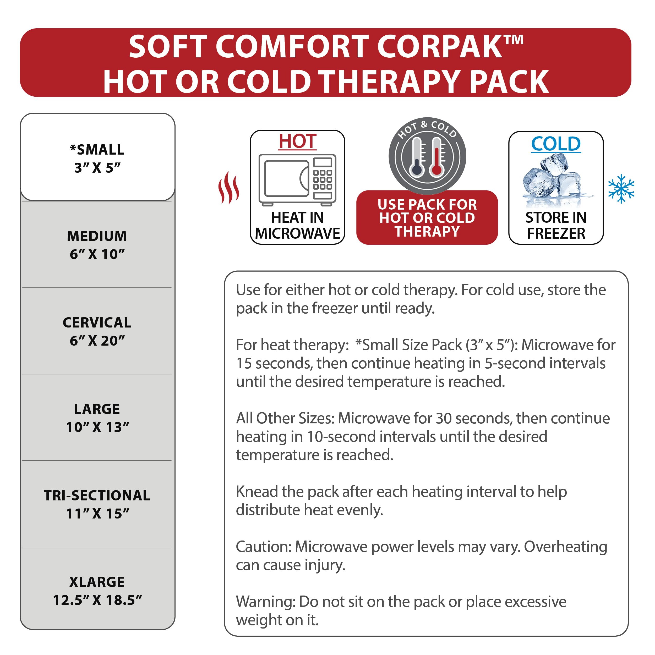 Reusable Hot & Cold Therapy Pack - Pain Relief -5 Reusable Hot & Cold Therapy Pack - Pain Relief -5