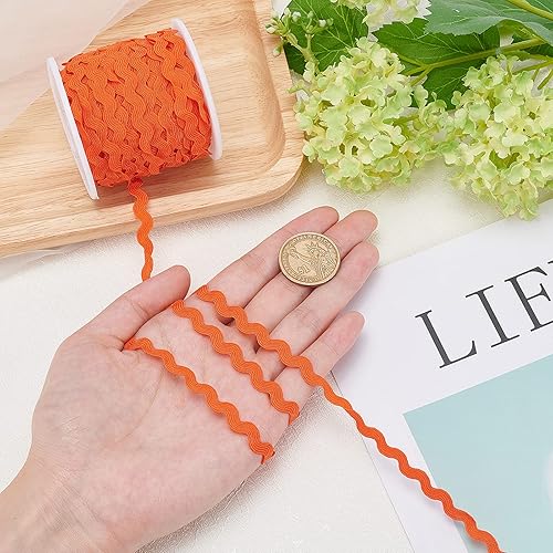 Miniatura 15 de GORGECRAFT 1 rollo de cinta RIC Rac de 27 yardas/82.0 ft para coser con flecos, 0.197 in/0.2 pulgadas para coser flores, boda, fiesta, cinta de Verde