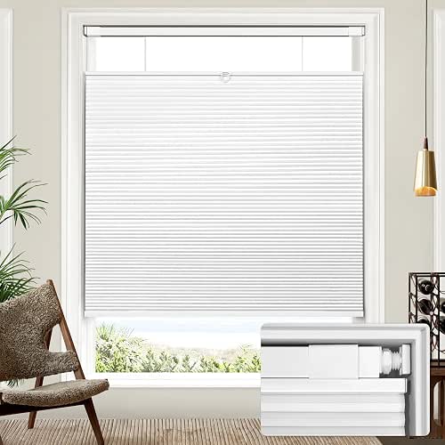 Lazblinds No Drill TDBU Cellular Shades, 34" W x 64"