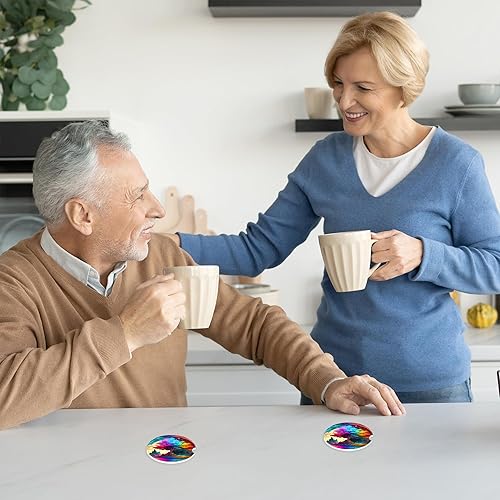 Miniatura 7 de Posavasos para automóvil con diseño de árbol de la vida, 2 unidades, accesorios antideslizantes universales para automóvil, 2.56 pulgadas, bonitos