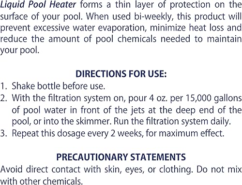 Miniatura 5 de SpaChoice Paquete de 2 cubiertas solares líquidas de alta calidad para calentador de piscina en una botella, manta solar líquida para piscina,