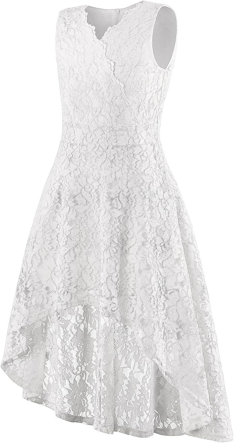 Girls Dress Sweet & Cute Puff Sleeve Square Neck Ruffle Dot Ruffle Swing Dress 5-14